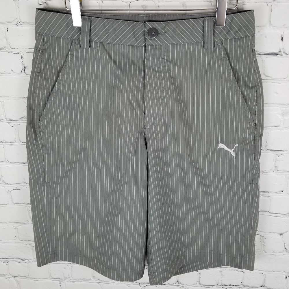 PUMA | DryCell athletic pinstripe golf shorts